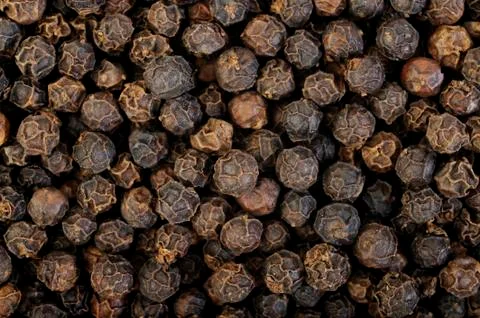 Dried black pepper Stock Photos