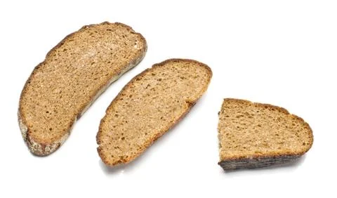 Dried bread slices Stock Photos