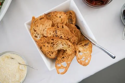 Dried Bread Slices Stock Photos