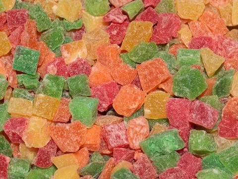 Dried candied fruit Stock Photos
