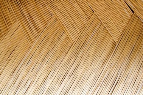 Dried cane pattern interlaced texture Stock Photos