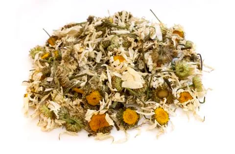 Dried chamomile flowers Stock Photos