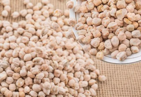 Dried Chick Pea Also Know as Kabuli Chana Stock Photos