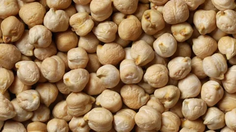 Dried chickpeas full frame close up Stock Footage 172142918