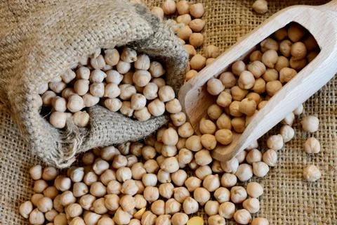 Dried chickpeas Foto stock