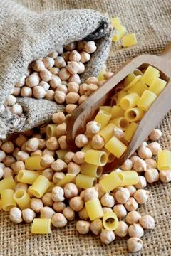 Dried chickpeas Stock Photos