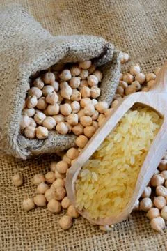 Dried chickpeas Stock Photos