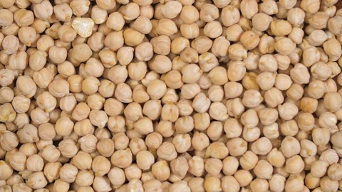 Dried chickpeas spinning 01 Video stock 110886027