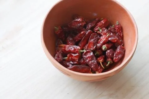 Dried chilis Stock Photos