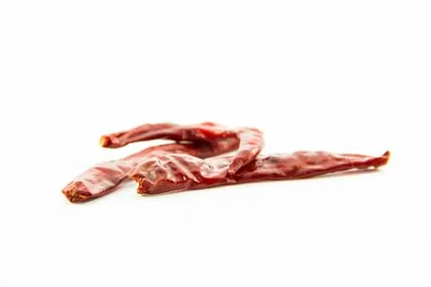 Dried chilli pepper spicy raw ingredient Stock Photos