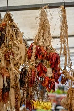 Dried Chillies Foto stock