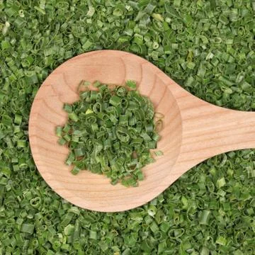 Dried chives Foto stock