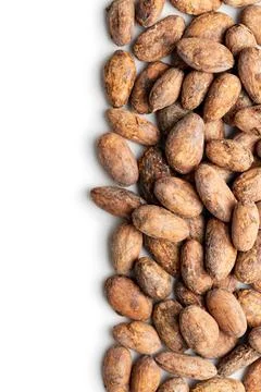 Dried cocoa beans Stock Photos