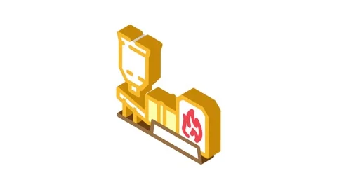 Dried concentrate copper isometric icon animation Stock Footage 327293837
