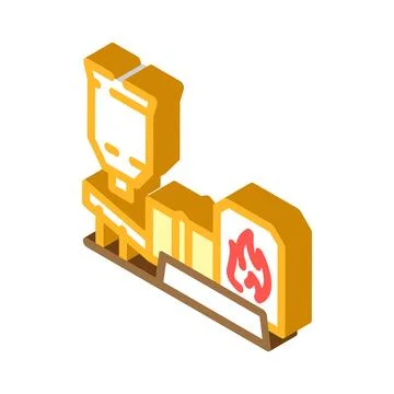 Dried concentrate copper isometric icon vector illustration 스톡 일러스트