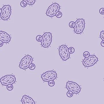 Dried concentrate copper line seamless pattern Illustrazione stock