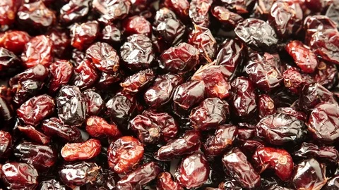 Dried cranberries cranberry fruit as background 4K Stock Footage 74206421