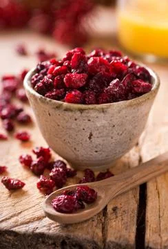 Dried cranberries Stock Photos
