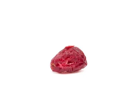 Dried Cranberries on a White Background Stock Photos
