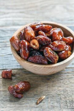 Dried date fruit. Stock Photos