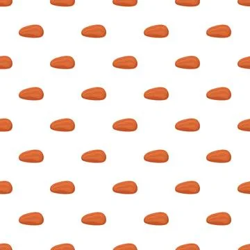 Dried date fruit seamless pattern on white background イラスト素材