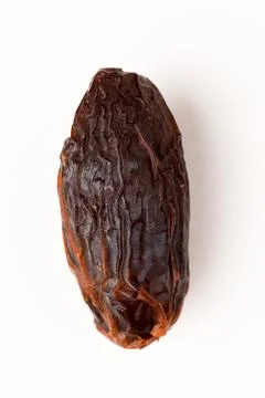 Dried date isolated on white background one piece Foto stock