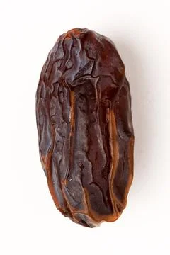 Dried date isolated on white background one piece Foto stock