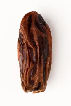 Dried date isolated on white background one piece Stock Photos