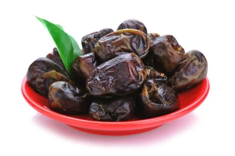 Dried date palm fruit Stock Photos