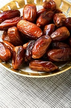 Dried date on table Stock Photos