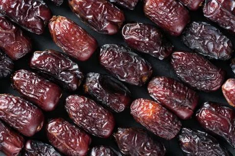 Dried dates background texture Stock Photos