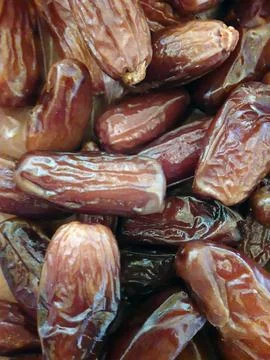 Dried dates close up Stock Photos