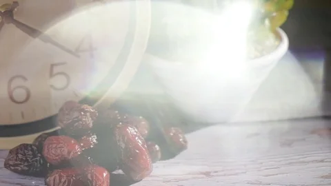 Dried dates fruit Stock Footage 106667895