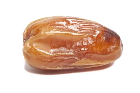 Dried dates fruit isolated on white Stock Photos