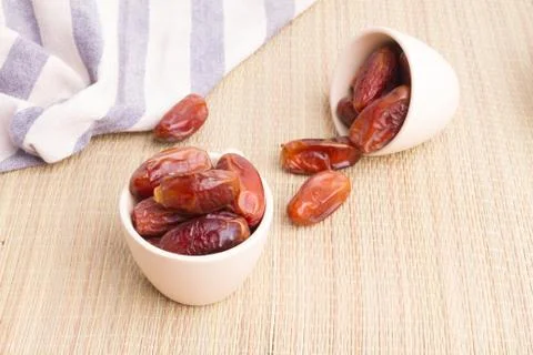 Dried dates fruit Stock Photos