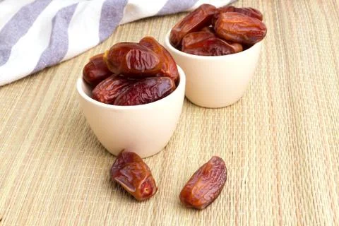 Dried dates fruit Stock Photos