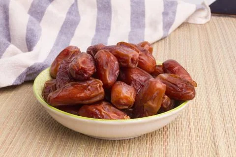 Dried dates fruit Stock Photos