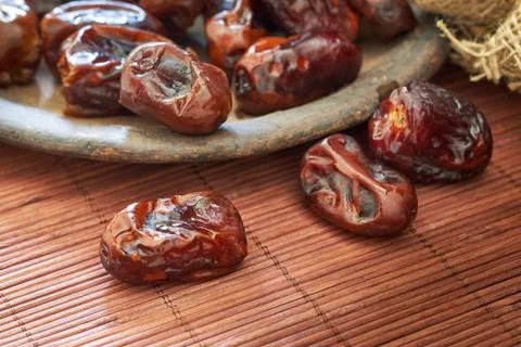 Dried dates fruit Stock Photos