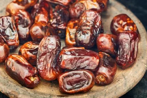 Dried dates fruit Stock Photos