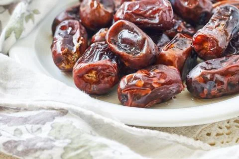 Dried dates fruit Stock Photos