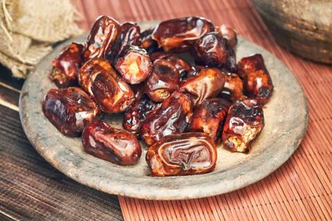 Dried dates fruit Stock Photos