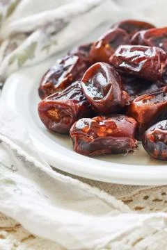 Dried dates fruit Stock Photos