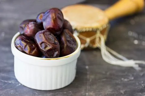 Dried dates fruit Stock Photos