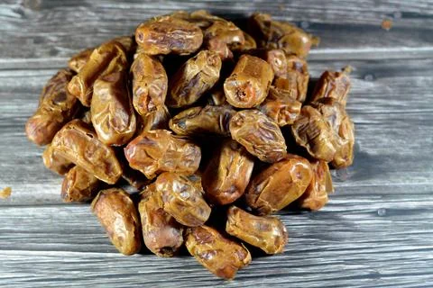 Dried dates fruit, Ramadan dried fruits Yameesh of dried dates that is used.. Stock Photos