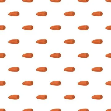 Dried dates fruit seamless pattern on white background Stock Illustration