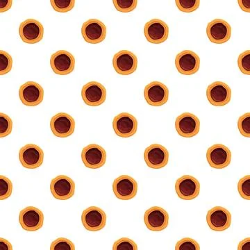 Dried dates fruit seamless pattern on white background 스톡 일러스트