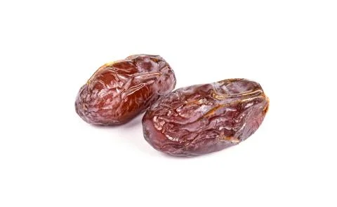 Dried dates isolated on white background Stock Photos
