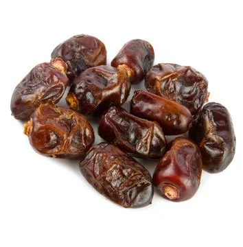 Dried dates isolated on white. 스톡 사진