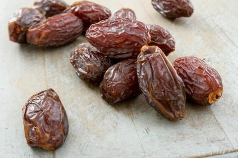 Dried dates prepared Stock Photos