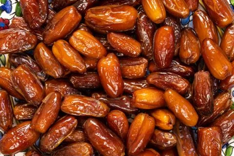 Dried Dates Texture Stock Photos